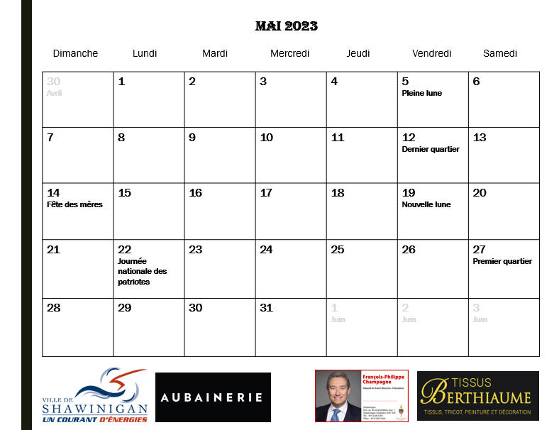 Calendrier 2